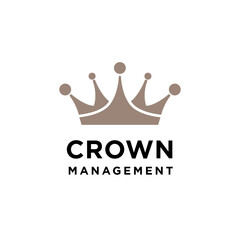 golden crown royal king queen logo design