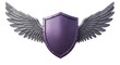 © Awan - Winged Shield Emblem Concept of Protection and Security on White