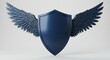 © Awan - Shield with Wings Flying Freely Symbolizing Protection and Security Concept
