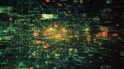 Poster - Creating a network diagram for gigapixel data centers digital connectivity from a technical perspective