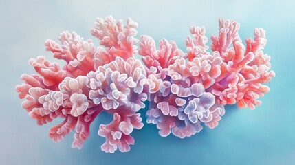Poster - pastel coral illustration