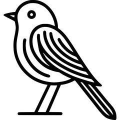Poster - Bird line drawing illustration of avian with simple design and minimalist style. Bird illustration features clean lines and a modern aesthetic perfect for various creative projects