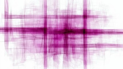 Aufkleber - Purple and white abstract painting with a lot of lines and shapes. The painting is very colorful and has a lot of texture. It seems to be a representation of chaos or confusion, as the lines