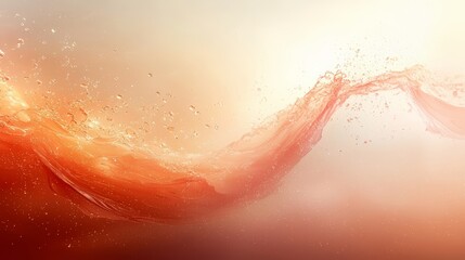 Poster - Splash of red water with white background. The splash is in the middle of the image. The splash is very large and it is almost as big as the entire image