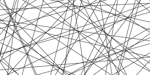 Fototapete - abstract black lines with white background. creative and geometric shape with luxury pattern and pap