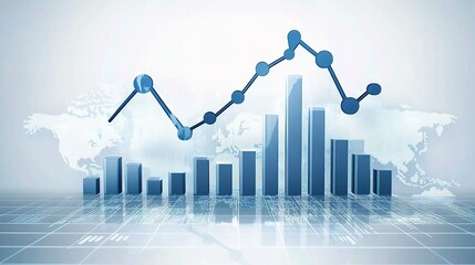 Poster - Digital Growth Graph for Global Business Insights and Trends