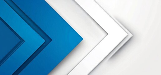 Aufkleber - Blue arrow background technology digital and speed concept for web banner, poster, or presentation design. Abstract blue glow arrows on a dark grid backdrop with a copy space area
