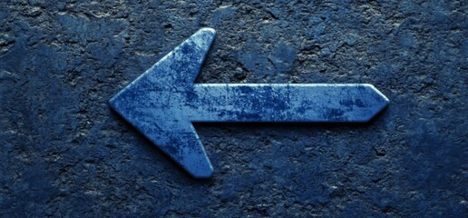 Aufkleber - Blue arrow background technology digital and speed concept for web banner, poster, or presentation design. Abstract blue glow arrows on a dark grid backdrop with a copy space area