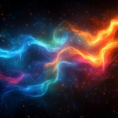 colorful neon abstract energy waves high resolution background