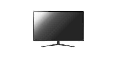 Poster - Flat Screen Monitor Stand. Modern Display Technology For Home And Office Use Isolated On Transparent Background