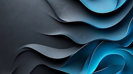 abstract blue and gray wavy form design