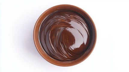 Poster - Delicious chocolate ganache in a bowl for dessert or baking inspiration