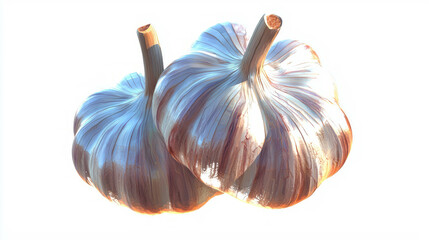 Poster - Realistic close-up of black garlic for culinary and health design