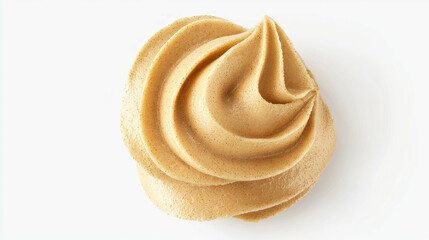 Poster - Realistic pumpkin spice cream cheese swirl for autumn culinary creations