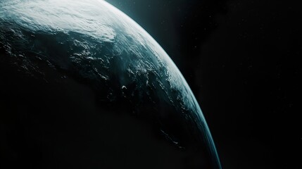 Wall Mural - dark earth from space wallpaper