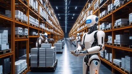 Poster - Smart Robots Sorting Packages in an Automated Warehouse Environment