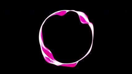 Poster - Abstract glowing circle. Computer generated 3d render