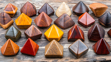 Aufkleber - a collection of unique wooden pieces crafted with care showcasing the artistry of handmade wooden tr