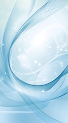 Fototapete - Abstract blue waves background flowing and shining in a white light, perfect for websites, presentations and prints