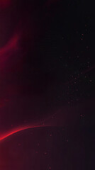 Aufkleber - Red particles flowing and swirling across a dark background, creating an abstract digital landscape, perfect for technology or science-related projects