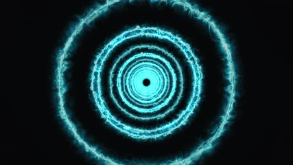 Poster - energy circle Tunnel. Computer generated 3d render