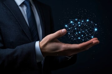 Poster - Professional Concept of Digital Transformation in Business with Abstract Connectivity Illustration