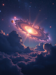 Poster - The Cosmos Is A Breathtaking Expanse Filled With Celestial Bodies, Mesmerizing Light Displays, And An Overwhelming Sense Of Wonder.