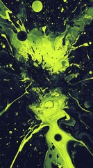 Poster - Abstract art depicting a colorful explosion in deep space