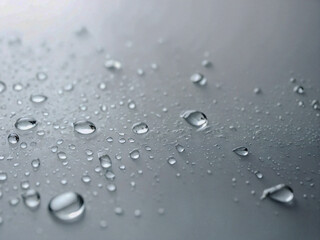 Wall Mural - Organic water drop texture overlay with diagonal shadow and light caustic effect on white wall.