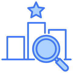 Poster - Competitive Landscape Blue Icon