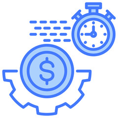 Poster - Efficiency Blue Icon