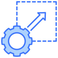 Poster - Scalability Blue Icon