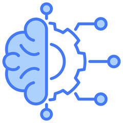 Poster - Machine Learning Blue Icon