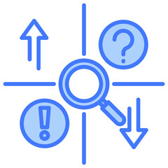 Poster - Swot Analysis Blue Icon