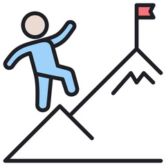 Poster - Mission Lineal Color Icon