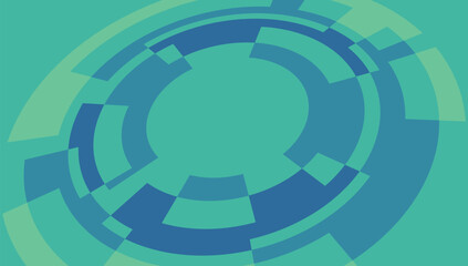 Poster - Abstract futuristic circular design. Abstract design featuring intersecting circular shapes creates a dynamic and modern background.