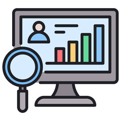 Poster - Audit Lineal Color Icon