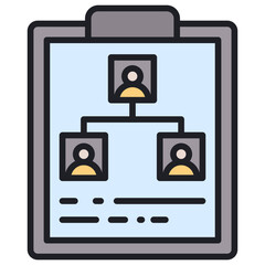 Poster - Planning Lineal Color Icon
