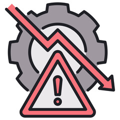 Poster - Risk Management Lineal Color Icon