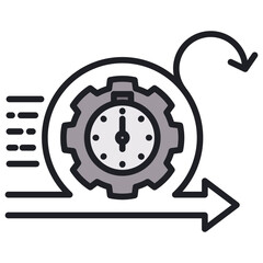 Poster - Agility Lineal Color Icon
