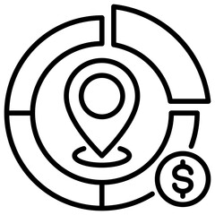 Poster - Market Positioning Line Icon