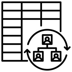 Poster - Reorganization Line Icon