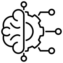 Poster - Machine Learning Line Icon