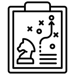 Poster - Strategy Line Icon