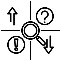 Poster - Swot Analysis Line Icon