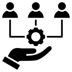 Aufkleber - Resource Allocation Glyph Icon