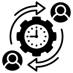 Poster - Shift Glyph Icon