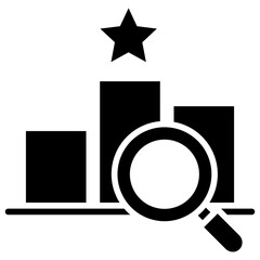 Poster - Competitive Landscape Glyph Icon