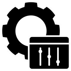 Poster - Configuration Glyph Icon