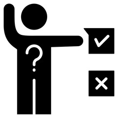 Poster - Decision Making Glyph Icon